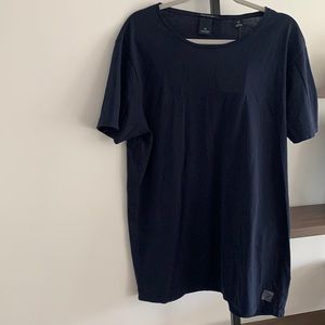 NWT Scotch & Soda Mens Navy Blue Cotton T-shirt - XL